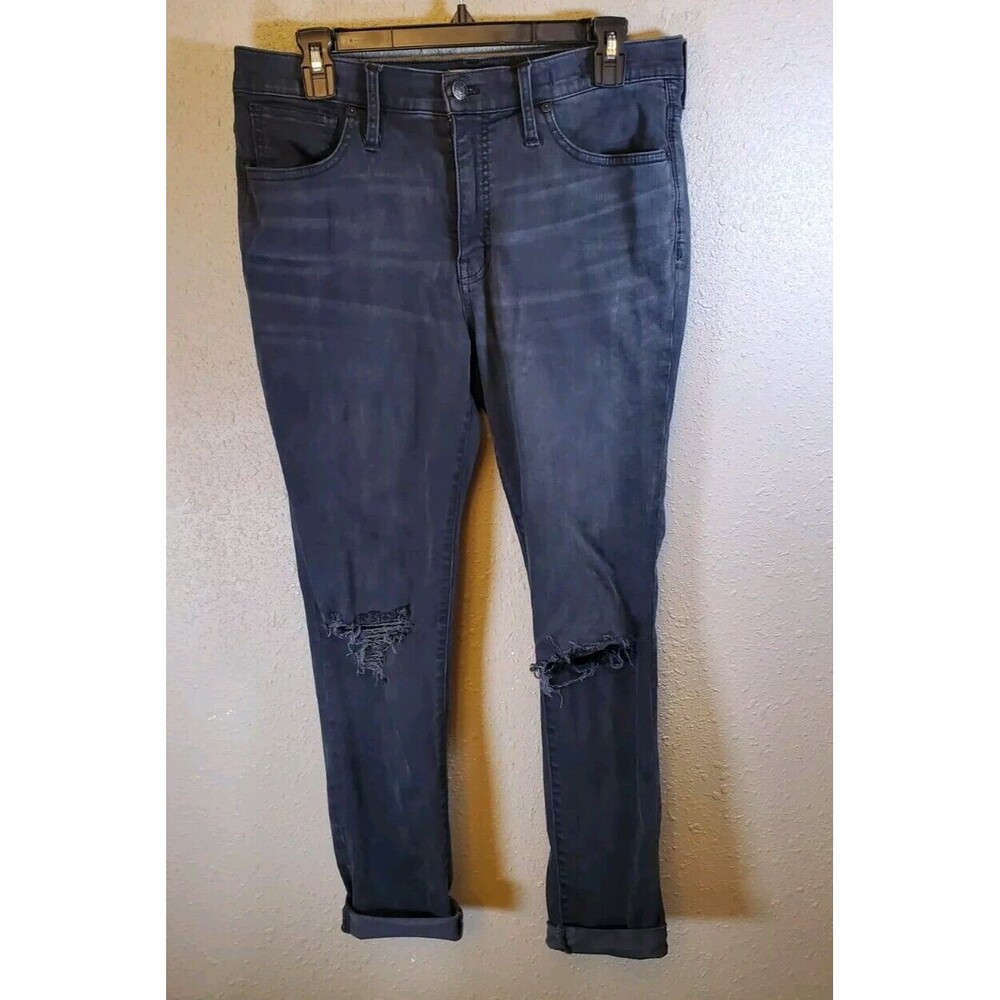 Madewell Women's 9" High Rise Skinny Jeans Size 30x30 Black